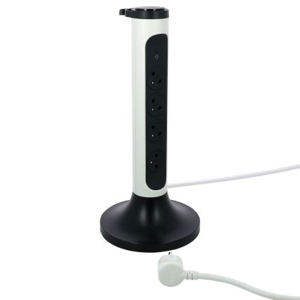 Legrand 049410 - Πολύπριζο 4 θέσεων με καλώδιο 230V/16A, 4x2P+T 2m