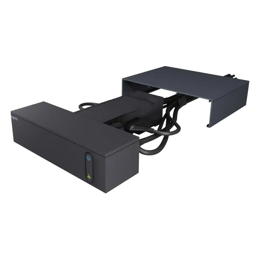 Legrand 049430 - Multimedia HUB με διακόπτη 4Z Type E + 4Z Type C 2m μαύρο