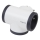 Legrand 049436 - Πολύπριζο swivel 3Z Type E λευκό/μαύρο