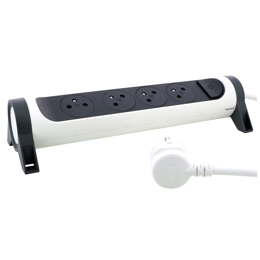 Legrand 049459 - Πολύπριζο με διακόπτη 4Z Type E 3m