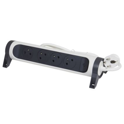 Legrand 049459 - Πολύπριζο με διακόπτη 4Z Type E 3m