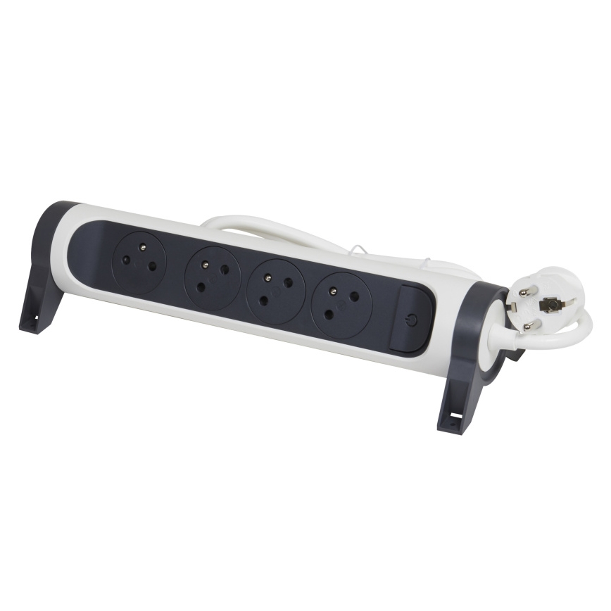 Legrand 049459 - Πολύπριζο με διακόπτη 4Z Type E 3m