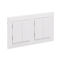 Legrand - 2x Διπλός διακόπτης σκάλας αρ. 5 με πλαίσιο SUNO λευκό