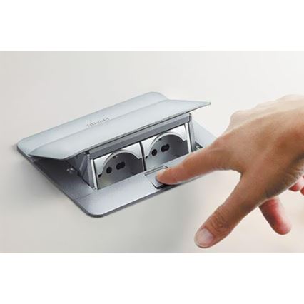Legrand 54011 - Πλαίσιο επιτραπέζιας πρίζας POP-UP 4M αλουμίνιο