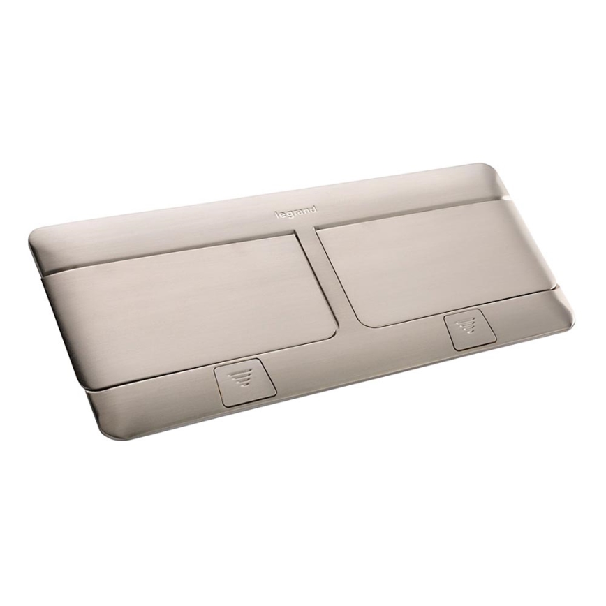 Legrand 54023 - Πλαίσιο επιτραπέζιας πρίζας POP-UP 2x4M ανοξείδωτος
