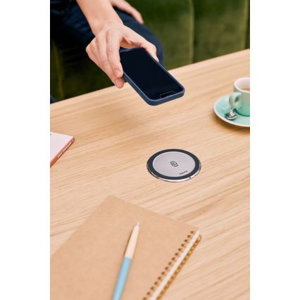 Legrand 654981 - Πολύπριζο γραφείου 4x230V + 2xUSB-A + 2xUSB-C + wireless charging