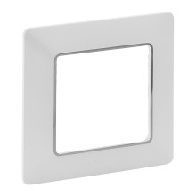 Legrand 754031 - Πλαίσιο για διακόπτες VALENA LIFE 1P λευκό/χρώμιο