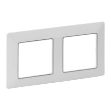 Legrand 754032 - Πλαίσιο για διακόπτες VALENA LIFE 2P λευκό/χρώμιο