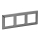 Legrand 754153 - Πλαίσιο για διακόπτες VALENA LIFE 3P, ανοξείδωτο ατσάλι