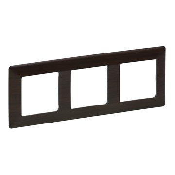 Legrand 754173 - Πλαίσιο για διακόπτες VALENA LIFE 3P σκούρο ξύλο
