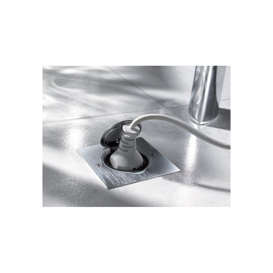 Legrand 89700 - Κάλυμμα για εντοιχιζόμενη πρίζα δαπέδου PLATINUM 2M IP44 από ανοξείδωτο ατσάλι