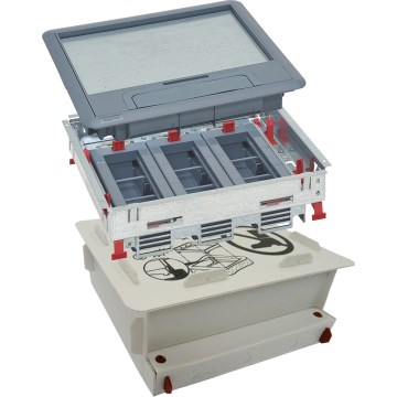 LEGRAND - Κουτί δαπέδου για τσιμέντο 18 στοιχείων (9 συσκευές 45x45)