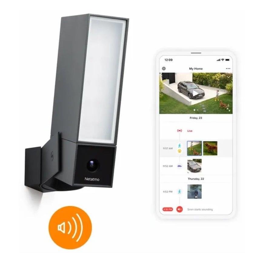 Legrand NOC-PRO - Κάμερα εξωτερικού χώρου με φωτισμό LED Full HD 1080p 230V Wi-Fi IPX6
