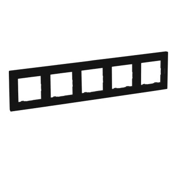 Legrand - Πλαίσιο 5 θέσεων NILOE STEP μαύρο
