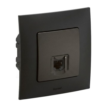 Legrand - Πρίζα Ethernet RJ45 με πλαίσιο NILOE μαύρη