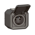 Legrand - Πρίζα εξωτερικού χώρου PLEXO 250V/16A IP55, ανθρακί