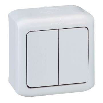 Legrand - Επιτοίχιος σειριακός διακόπτης č. 5 FORIX IP44 λευκός