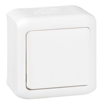 Legrand - Επιτοίχιος μονοπολικός διακόπτης αρ. 1 FORIX IP44 λευκός