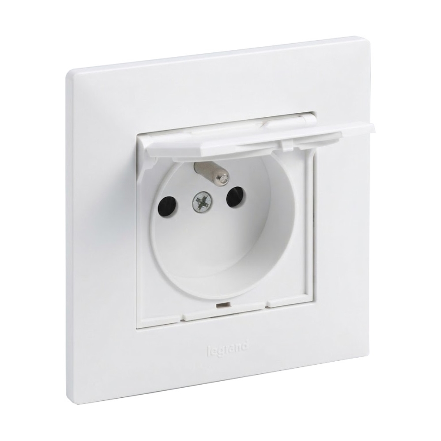 Legrand - Εξωτερική οικιακή πρίζα με πλαίσιο NILOE STEP 250V IP44 λευκή