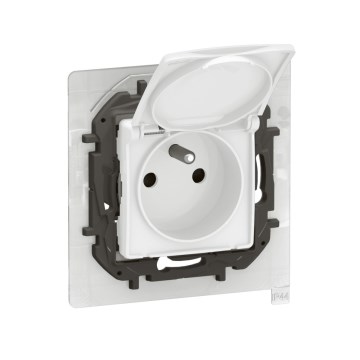 Legrand - Εξωτερική οικιακή πρίζα χωρίς πλαίσιο 250V/16A NILOE IP44 λευκή
