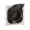 Legrand - Εξωτερική οικιακή πρίζα χωρίς πλαίσιο 250V/16A NILOE IP44 μαύρη