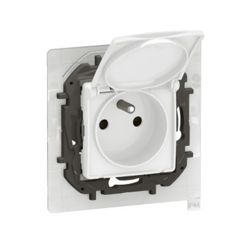 Legrand - Εξωτερική οικιακή πρίζα χωρίς πλαίσιο NILOE 250V IP44 λευκή