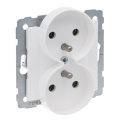 Legrand - Διπλή οικιακή πρίζα χωρίς πλαίσιο 250V/16A SUNO λευκή
