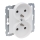 Legrand - Διπλή οικιακή πρίζα χωρίς πλαίσιο 250V/16A SUNO λευκή