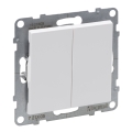 Legrand - Διπλός σειριακός διακόπτης αρ. 5 χωρίς πλαίσιο SUNO λευκός
