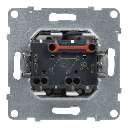 Legrand - Διπλός διακόπτης SUNO χωρίς πλαίσιο, αρ. 5, σε λευκό