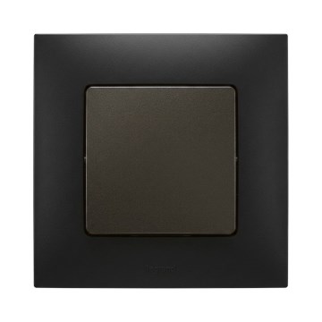 Legrand - Μονοπολικός διακόπτης αρ. 1 με πλαίσιο NILOE μαύρος