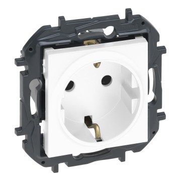 Legrand - Οικιακή πρίζα SCHUKO 250V/16A NILOE STEP λευκή