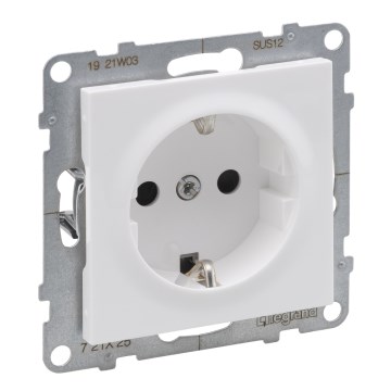 Legrand - Οικιακή πρίζα SCHUKO 250V/16A SUNO λευκή