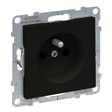 Legrand - Οικιακή πρίζα χωρίς πλαίσιο 250V/16A SUNO μαύρη