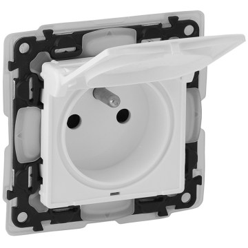 Legrand - Οικιακή πρίζα χωρίς πλαίσιο VALENA LIFE 250V IP44 λευκή
