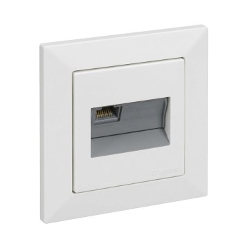 Legrand - Υποδοχή Ethernet RJ45 με πλαίσιο SUNO λευκή