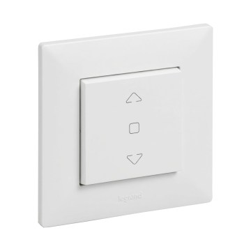 Legrand - Χειριστήριο για περσίδες με πλαίσιο NILOE STEP λευκό