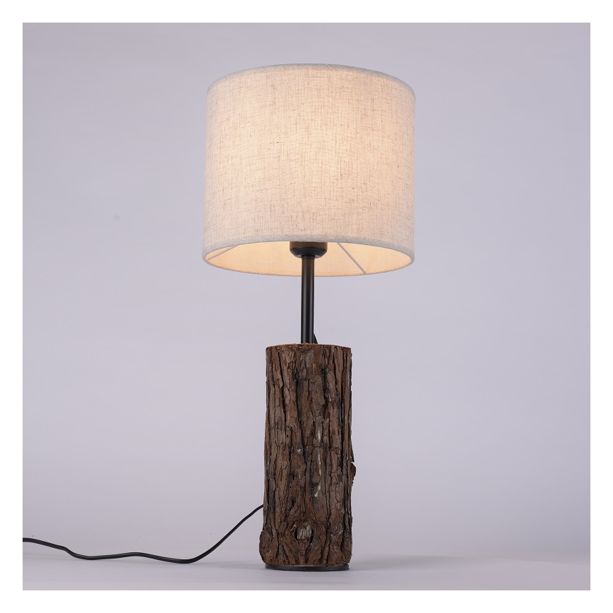 Leuchten Direkt 11233-79 - Επιτραπέζιο φωτιστικό BARK 1xE27/40W/230V ξύλο