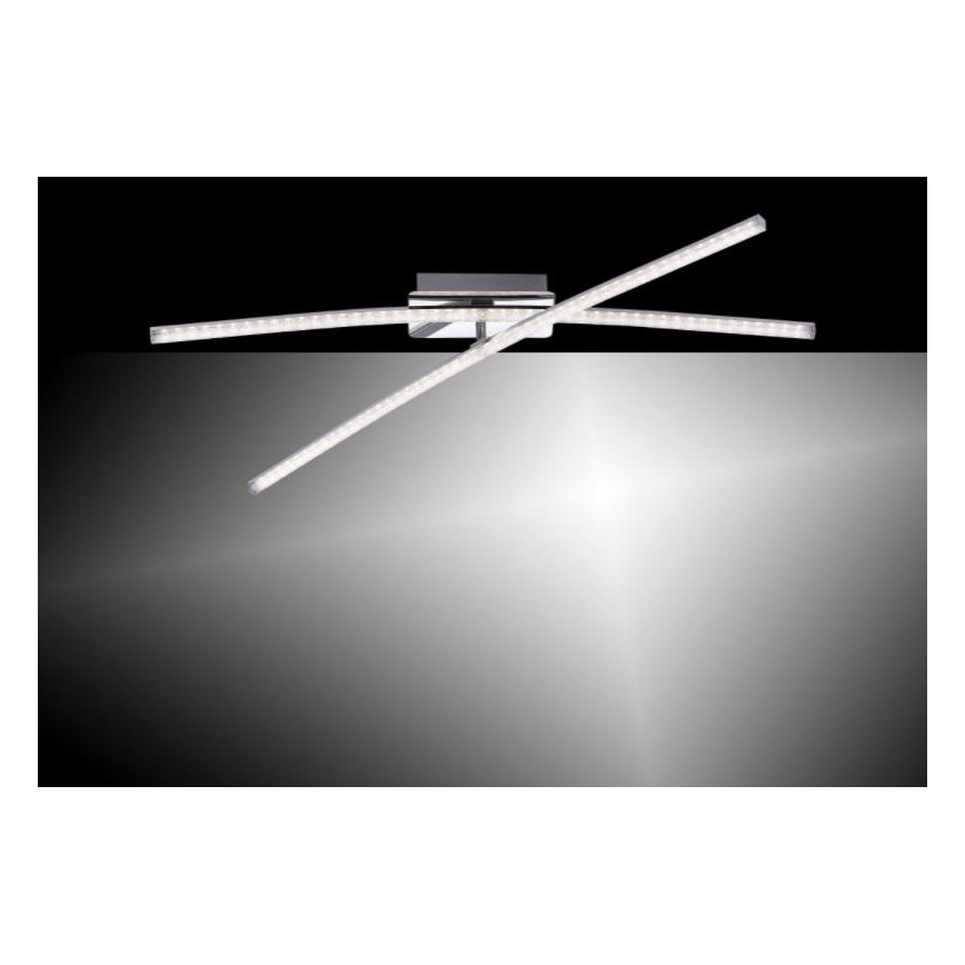 Leuchten Direkt 11292-17 - LED Πλαφονιέρα πολύφωτο SIMON 2xLED/8W/230V γυαλιστερό χρώμιο