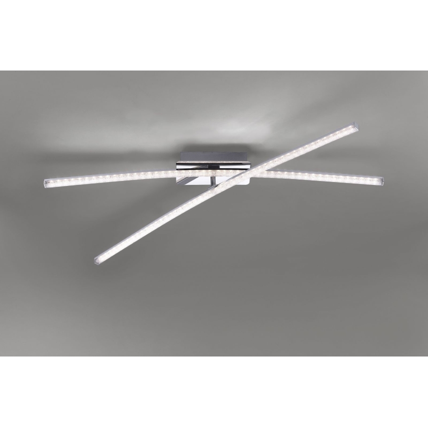 Leuchten Direkt 11292-17 - LED Πλαφονιέρα πολύφωτο SIMON 2xLED/8W/230V γυαλιστερό χρώμιο