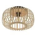 Leuchten Direkt 11412-79 - Επιτοίχιο φωτιστικό RACOON 1xE27/40W/230V διάμ. 40 εκ. μπαμπού
