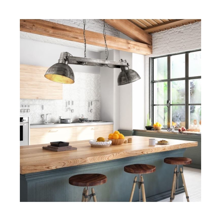 Leuchten Direkt 11483-77 - Πολύφωτο κρεμαστό SAMIA 2xE27/25W/230V