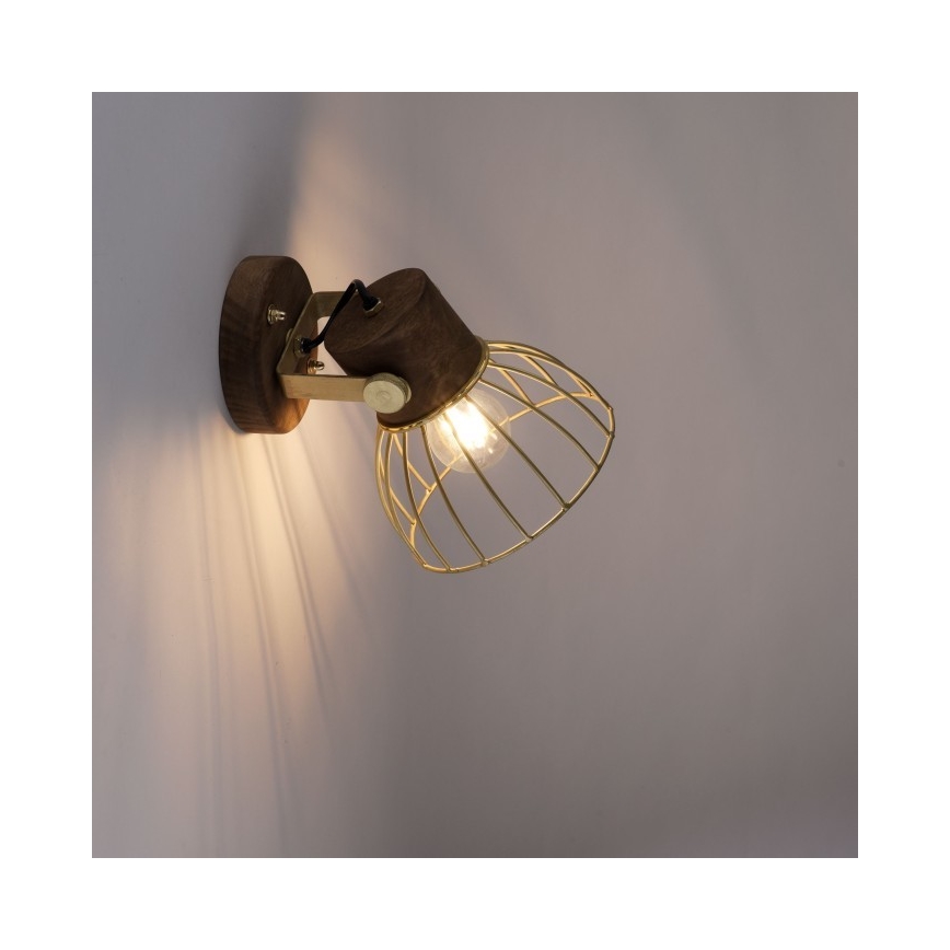 Leuchten Direkt 11486-60 - Σποτ τοίχου ALAMI 1xE27/25W/230V μάνγκο