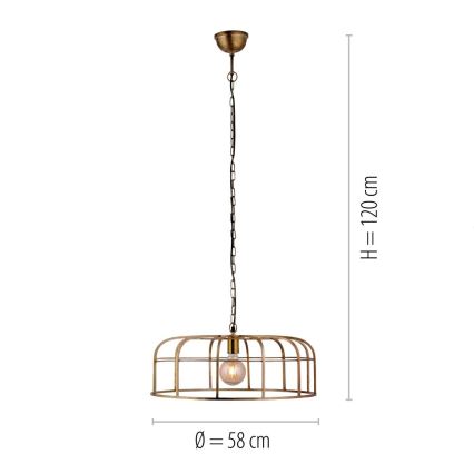 Leuchten Direkt 11493-60 - Πολύφωτο κρεμαστό AMIR 1xE27/25W/230V