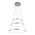 Leuchten Direkt 11526-55 - Πολύφωτο dimmer LED σε σχοινί CIRCLE 1xLED/13,5W/230V + LED/19,5W + LED/24W