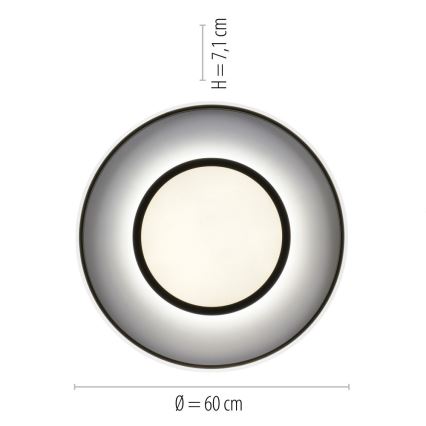 Leuchten Direkt 11627-18 - LED RGB Dimmable φωτιστικό ARENDA LED/31W/230V 2700-5000K + τηλεχειριστήριο