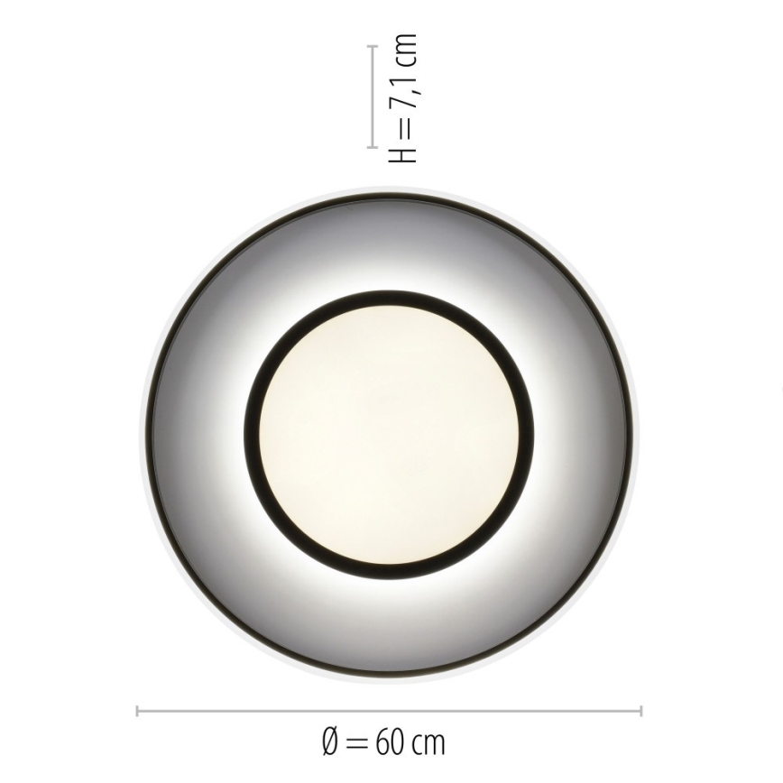 Leuchten Direkt 11627-18 - LED RGB Dimmable φωτιστικό ARENDA LED/31W/230V 2700-5000K + τηλεχειριστήριο