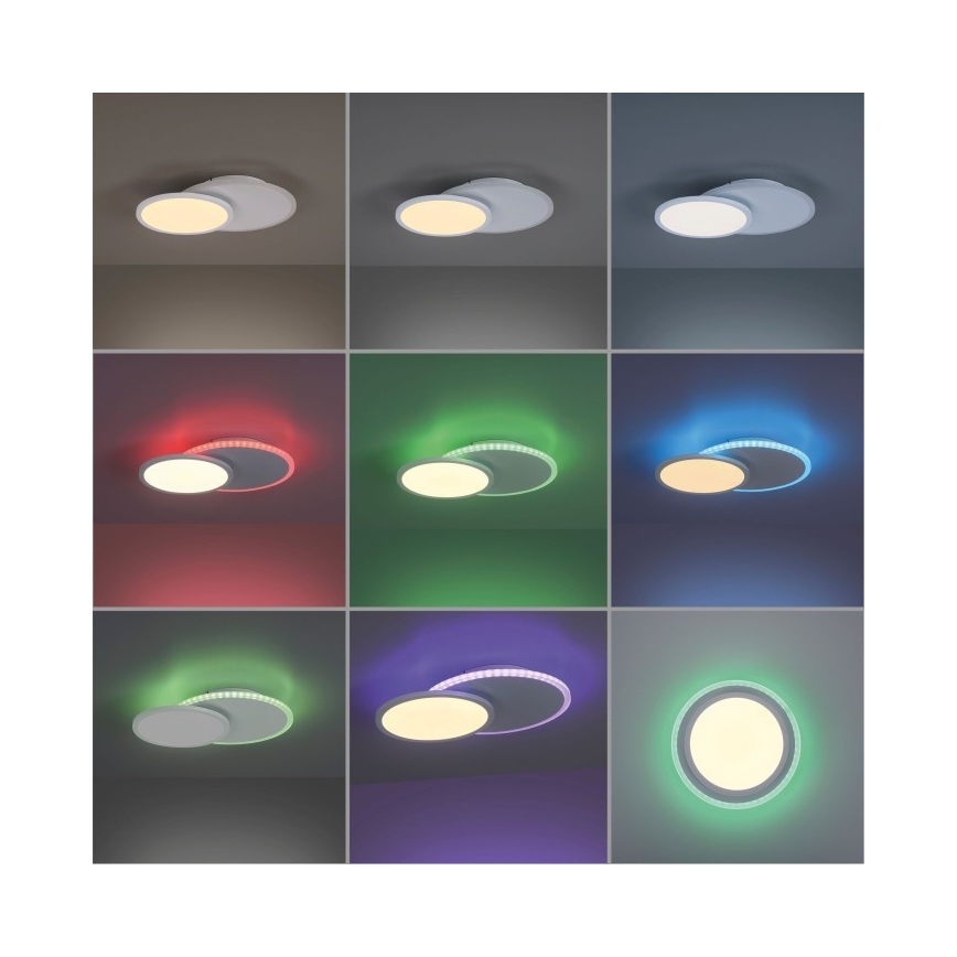 Leuchten Direkt 11662-16 - LED RGB dimmable φωτιστικό οροφής ARENDA LED/21W/230V + τηλεχειριστήριο