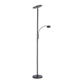Leuchten Direkt 11709-18 - Φωτιστικό δαπέδου LED Dimmable HANS LED/22W/230V + LED/4W