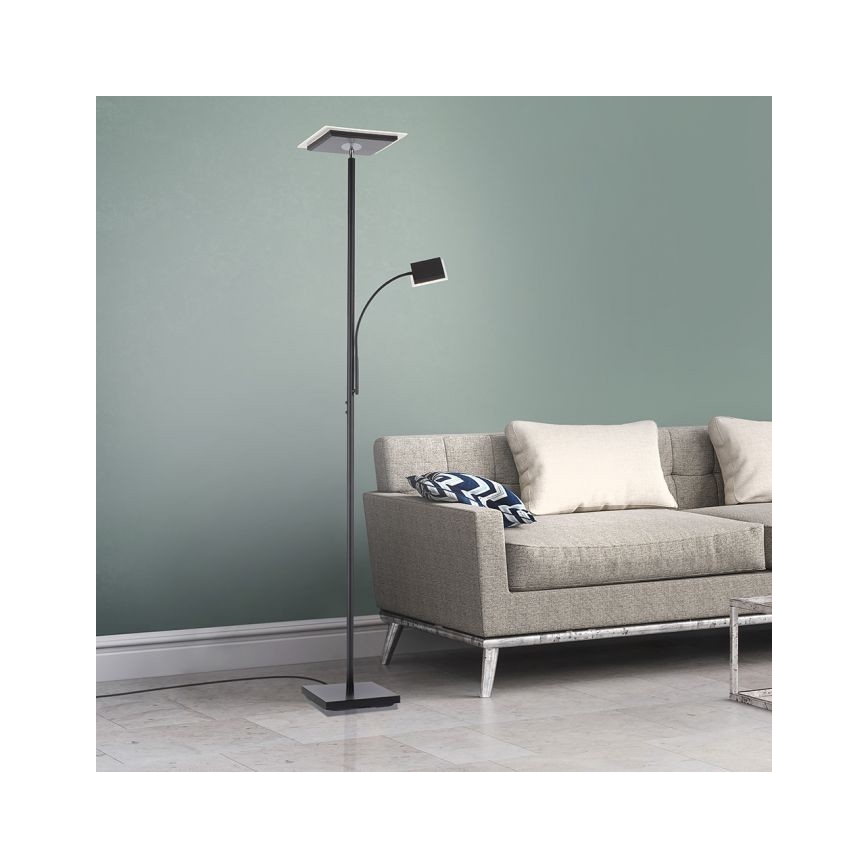 Leuchten Direkt 11710-18 - Φωτιστικό δαπέδου LED Dimmable HANS LED/21,5W/230V + LED/4W